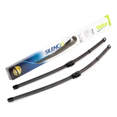 Image of A2138203604, A2138205701 wiper blade VALEO SILENCIO Flat SET 577924 550, 600mm Front with spoiler for left hand drive vehicles