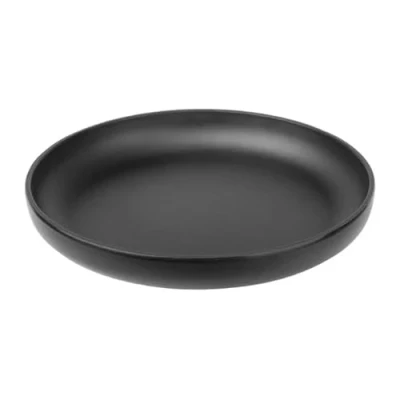 Image of nisbets limited Olympia Kristallon Fusion Melamine Coupe Plate 230x35mm 9&quot; (Box 6), Black