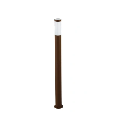 Image of Tokyo Outdoor Stainless Steel Bollard Light, Bronze, IP44, E27