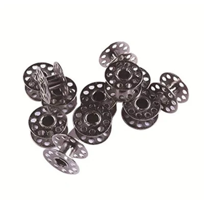 Image of CHSYOO 25 x Iron Sewing Machine bobbins spools with Storage Box for Brother Janome Singer Elna Babylock Kenmore