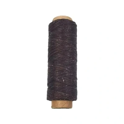 Image of 0.8mm Thickness Leather Waxed Thread Cord For Handicraft Tool Hand Stitching 50 Meters Flat Sewing Line