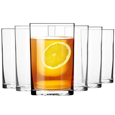 Image of Krosno Water Juice Tea Drinking Glasses Set of 6 250 ML Basic Collection Perfect for Home, Restaurants and Parties Dishwasher Safe