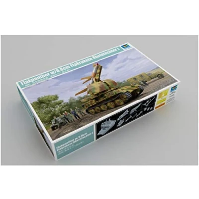 Image of Trumpeter TRU09532 Flakpanther With 8.8Cm Flakrakete Rheintochter I Military Vehicles Plastic Model kit, Multicoloured