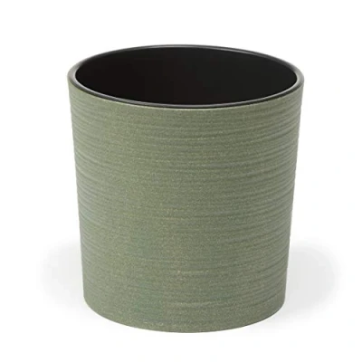 Image of Lamela Eco Flowerpot Herb Plant Flower pot Malwa Dluto Ø190mm up to 40% of wood Windowsill Holder Balcony Garden Container Bucket Home Decor Mix! Match! Play! (Forest Green)