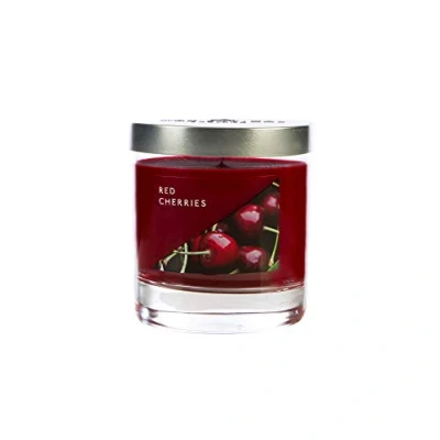 Image of Wax LYRICAL Fill Candle Red Cherries. Burn Time Approx 50 Hours Jar,Red,silver,Medium