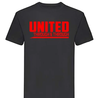 Image of FootballApparelGifts United Through and Premium T Shirt Gift Mens (XX Large) Black
