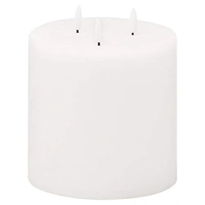 Image of Hill 1975 20869 Luxe Collection Natural Glow 6x12 LED White Candle, Plastic, Wax, Mixed, One Size