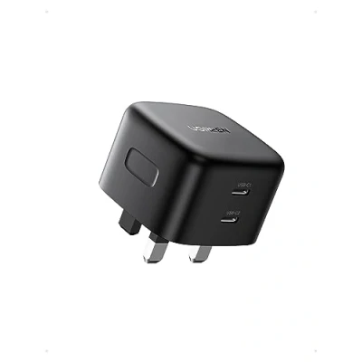 Image of UGREEN USB C Charger 65W Plug GaN 2 Port Fast Charging Laptop Compatible with Macbook Pro/Air, iPhone 16/15/14, iPad Air/Mini, Galaxy S24/S23, Pixel 9, etc (Black)