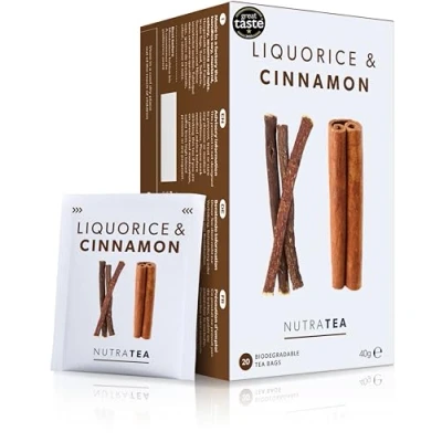 Image of Nutra Tea Liquorice &amp; Cinnamon 60 Bags Herbal (3 Pack)