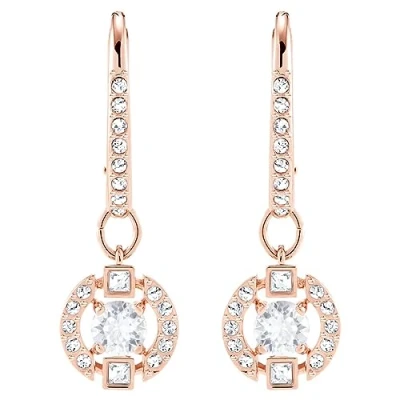 Image of Sparkling Dance Swarovski Women&#039;s Earrings Rose Gold Plated 5627350 medium Metal
