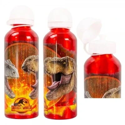 Image of tdl Jurassic Dinosaur Aluminium Childrens Kids Water Bottle