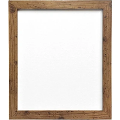 Image of FRAMES BY POST 25mm wide H7 Rustic Oak Picture Photo Frame with White Backing Board A2