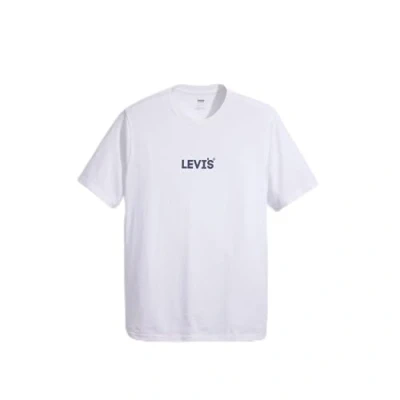 Image of Levi&#039;s Men&#039;s SS Relaxed FIT TEE, Coastal Fjord Headline White+, XS