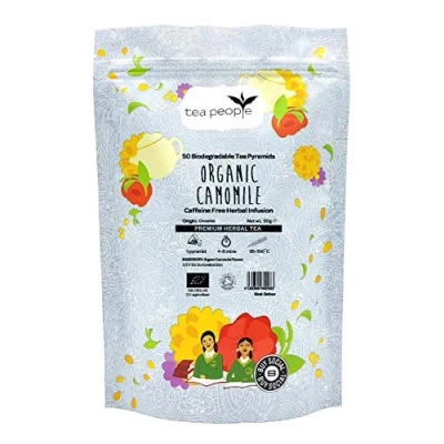 Image of Tea People Organic Camomile Pyramids, 50 Count