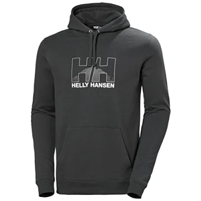 Image of Helly Hansen Mens Nord Graphic Pullover Hoodie, S, Ebony