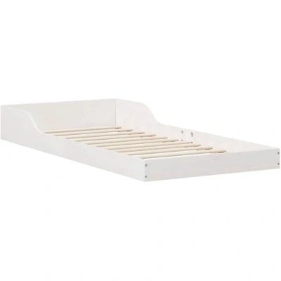 Image of vidaXL White 80 x 210 cm Solid pine wood