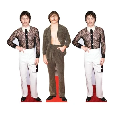 Image of Star Cutouts CS1200 Benson Boone Shelf Top Cardboard Cutout Pack Height 31cm