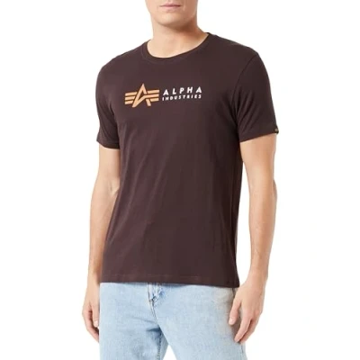 Image of Alpha Industries T Shirt for Men, Hunter Brown, XL