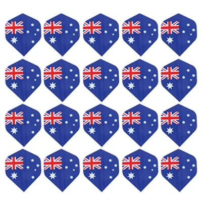 Image of SM SunniMix 20 Pieces of Darts Flights for Professionals in The A National Flag, Australia