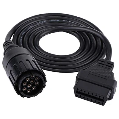 Image of 10 Pin to 16 OBD2 Connector, Diagnostic Adapter Cable for BMW ICOM D Motorcycle Motorbike