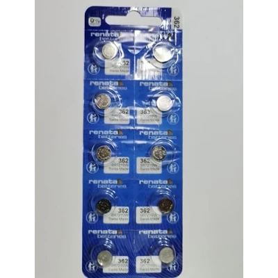 Image of 10 x Renata 362 Swiss Made Lithium Coin Cell Battery SR721SW