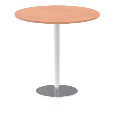 Image of Italia 1200mm Poseur Round Table Beech Top 1145mm High Leg