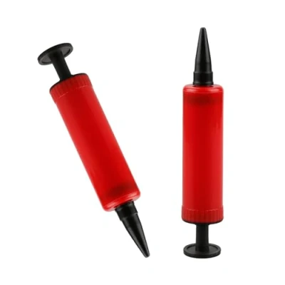 Image of Rumyve 2pcs Balloon Hand Pump,Hand Pump Manual Inflator,Balloon Arch Kit,Balloon Garland,Latex &amp; Aluminum foil Balloons,Yoga Balls(Red)