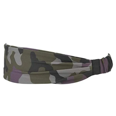 Image of Yoga Hairband Sports Running Cycling Sweatband Sweat Wicking &amp; Secure Headband for Men and Women Lightweight Headband(Camouflage)
