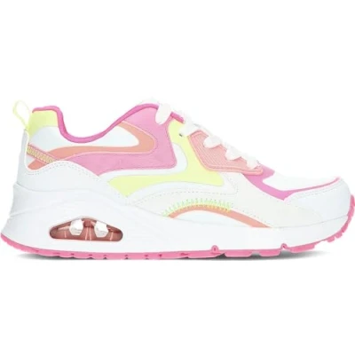 Image of Skechers Girl&#039;s Uno Gen1 Color Surge Sneaker, White, 11.5 UK