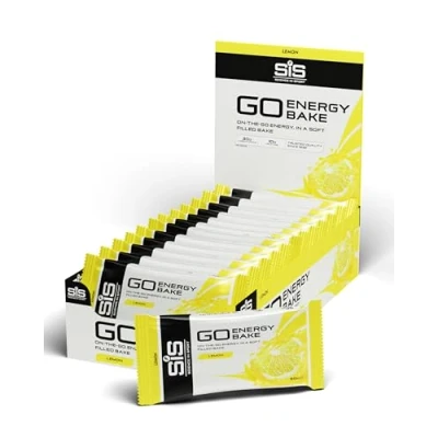 Image of Science in Sport GO Energy Bakes, 30 g Carbs, High Carb Soft Filled Baked Snack, Lemon Flavour, 12 Bars