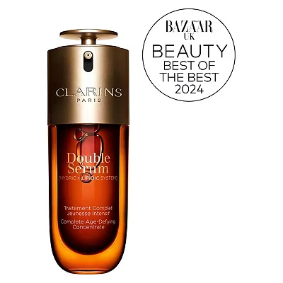 Image of Clarins NEW Double Serum Anti Aging Face Visibly Firms, Smoothes, Boosts Radiance, and Refines Pores 24H Hydration All Skin Types 75ml