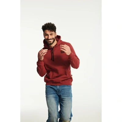 Image of Caterpillar Banner Hoodie Adults Pink Large Mens