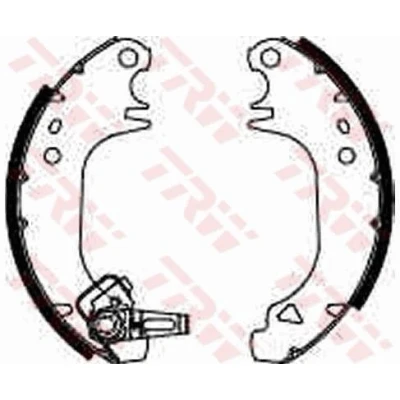 Image of 424121, 4241E8, 4241J6, 4241J9, 4241L3 Brake Shoes TRW GS8322 180mm 30mm BENDIX PEUGEOT: 205 II Hatchback, 106 I Hatchback