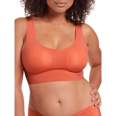 Image of Sloggi Womens ZERO Feel Top Orange Polyamide Size Large