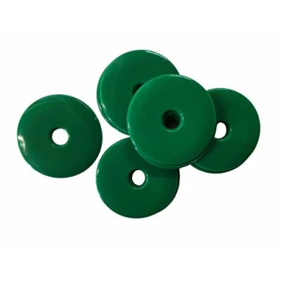 Image of Linic High Impact HDPE Plastic Discs/Survey/Road Markers/Washers, 40mm (S7839). Free UK Postage (Pack of 50, Green)