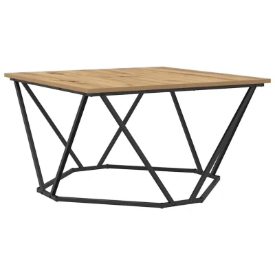 Image of vidaXL Coffee Table Artisan Oak 80x80x45 cm Engineered Wood