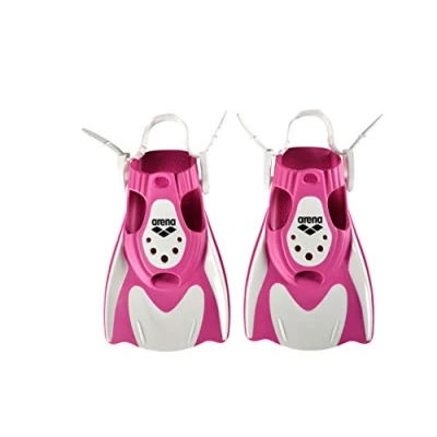 Image of Arena BV1R2 Unisex Adult Snorkeling Powerfin Fit white pink, L