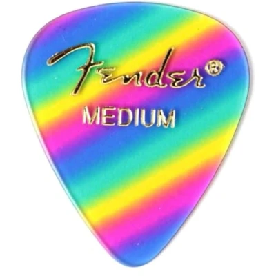 Image of Fender 351 Shape Graphic Picks (12 Pack) for electric guitar, acoustic mandolin, and bass