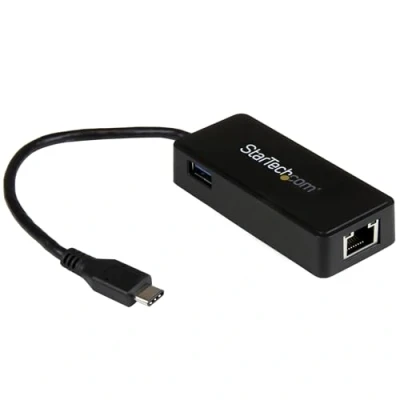 Image of StarTech.com USB C to Ethernet Gigabit Adapter Thunderbolt 3 Compatible Type Network (US1GC301AU)