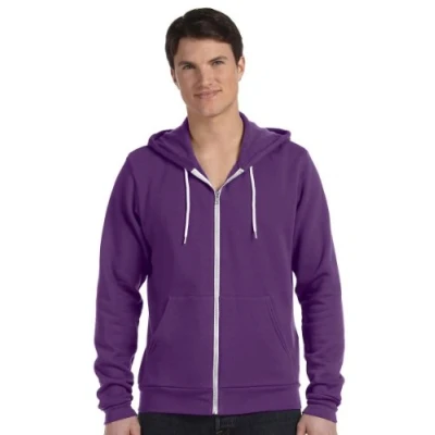 Image of Bella 3739 Unisex Poly Cotton Fleece Full Zip Hoodie Team Purple L (US)