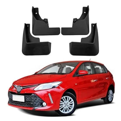 Image of 4Pcs Car Mud Flaps for Toyota hatchback Yaris Vios XP150 FS 2014 2019, Front/Rear Wheel Mudflaps, Waterproof Splash Protection Fender, External Accessories