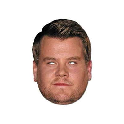 Image of FoxyPrinting JAMES CORDEN JB Funny Comedian Fancy Dress Cardboard Celebrity Party Face Mask