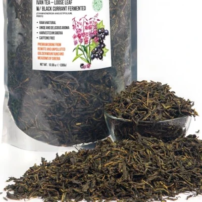 Image of Siberian Green Ivan Tea 300g (10.58 oz) Fermented Loose Leaves Wild Harvested Altai Mountains Chai