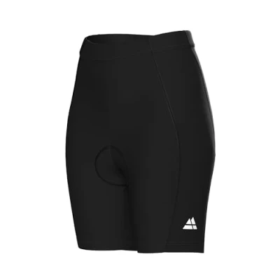 Image of DANISH ENDURANCE Padded Cycling Shorts, High Waisted, Mountain Bike Gear, for Women, Black/Black, XL