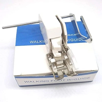 Image of Even Feed Walking Foot #SA140 Sewing Machine Presser for Brother Machine, Metal and White