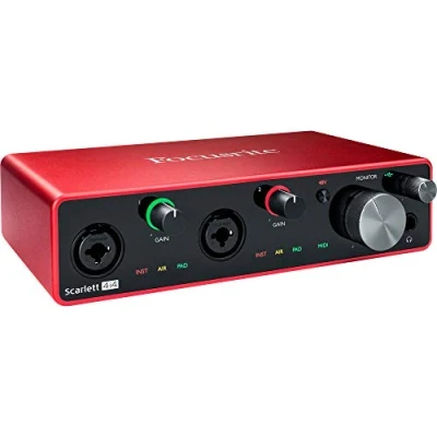 Image of Focusrite Scarlett 4i4 3rd Gen USB Audio Interface for Recording, Songwriting, &amp; Streaming — High Fidelity, Studio Quality with Transparent Playback