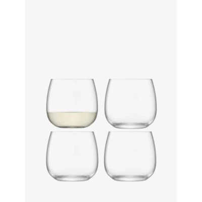 Image of LSA Borough Stemless Glass 370ml Set Of 4