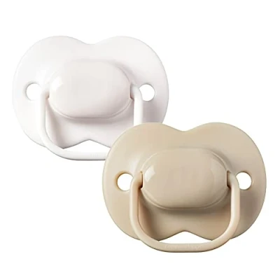 Image of Tommee Tippee Cherry latex Dummies, 0 6 months, pack of 2 Dummies with 100% natural baglet