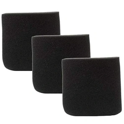 Image of Wet Filter Foam Pack of 3 for Parkside Dry Vacuum Cleaner PNTS 1200 1250 1300 A1 B2 C3 E4 F5