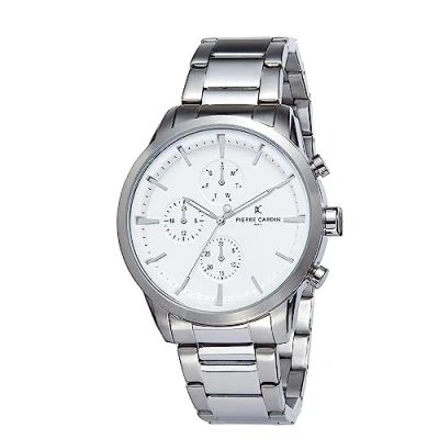 Image of Pierre Cardin Men&#039;s Multi Dial Quartz Watch with Stainless Steel Strap PC902741F108